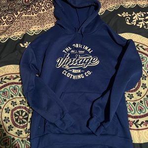 Vintage Clothing Blue Hoodie